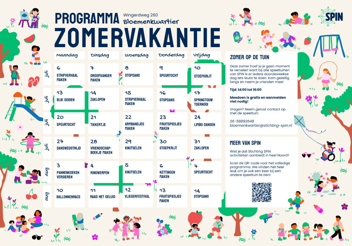 Programma SPIN zomer 2026